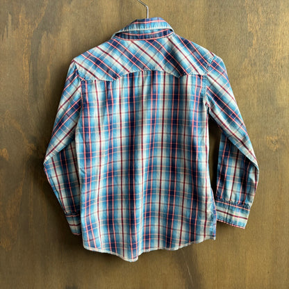 Wrangler Kids Blue Button Up