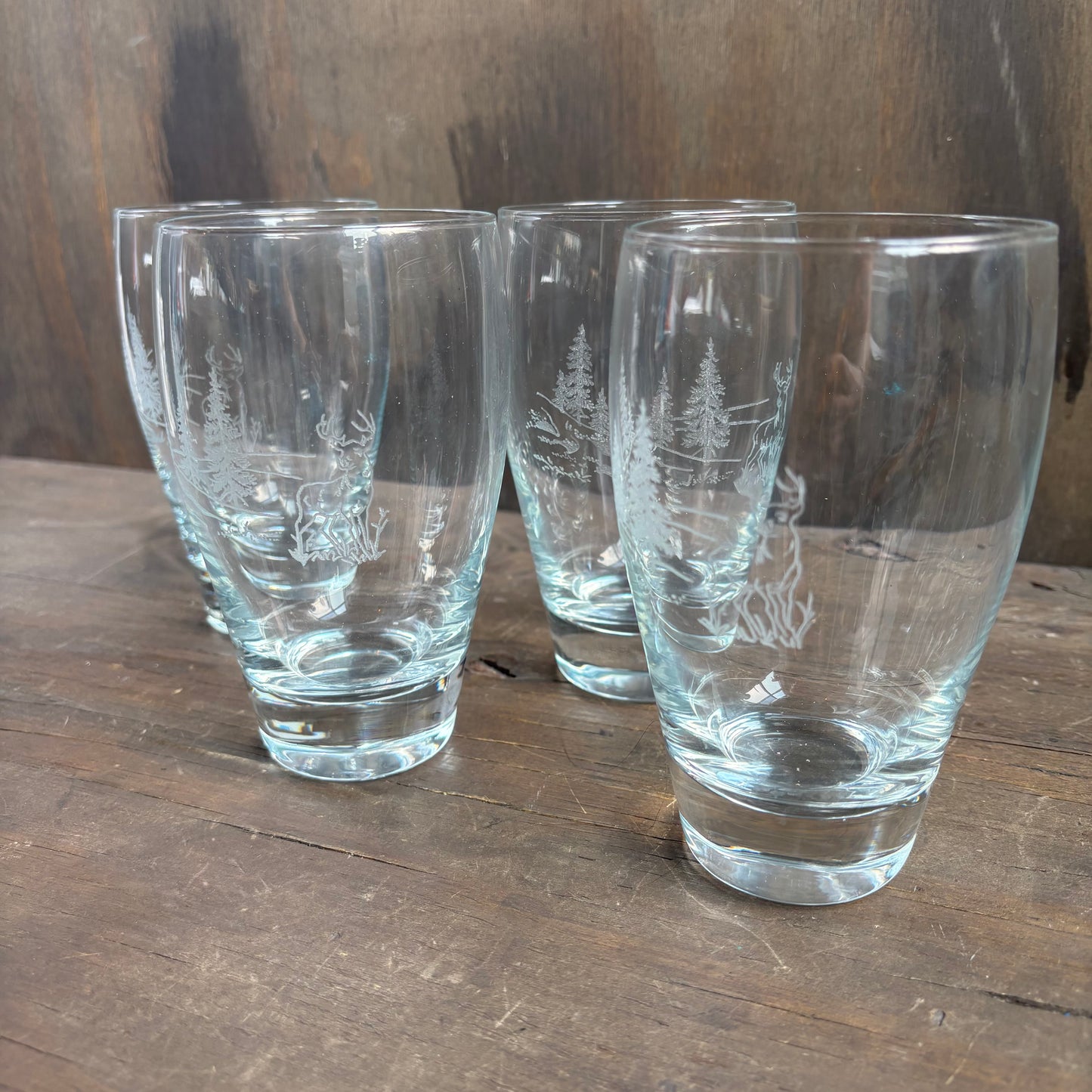 Wilderness Scene Pint Glass (Set of 4)