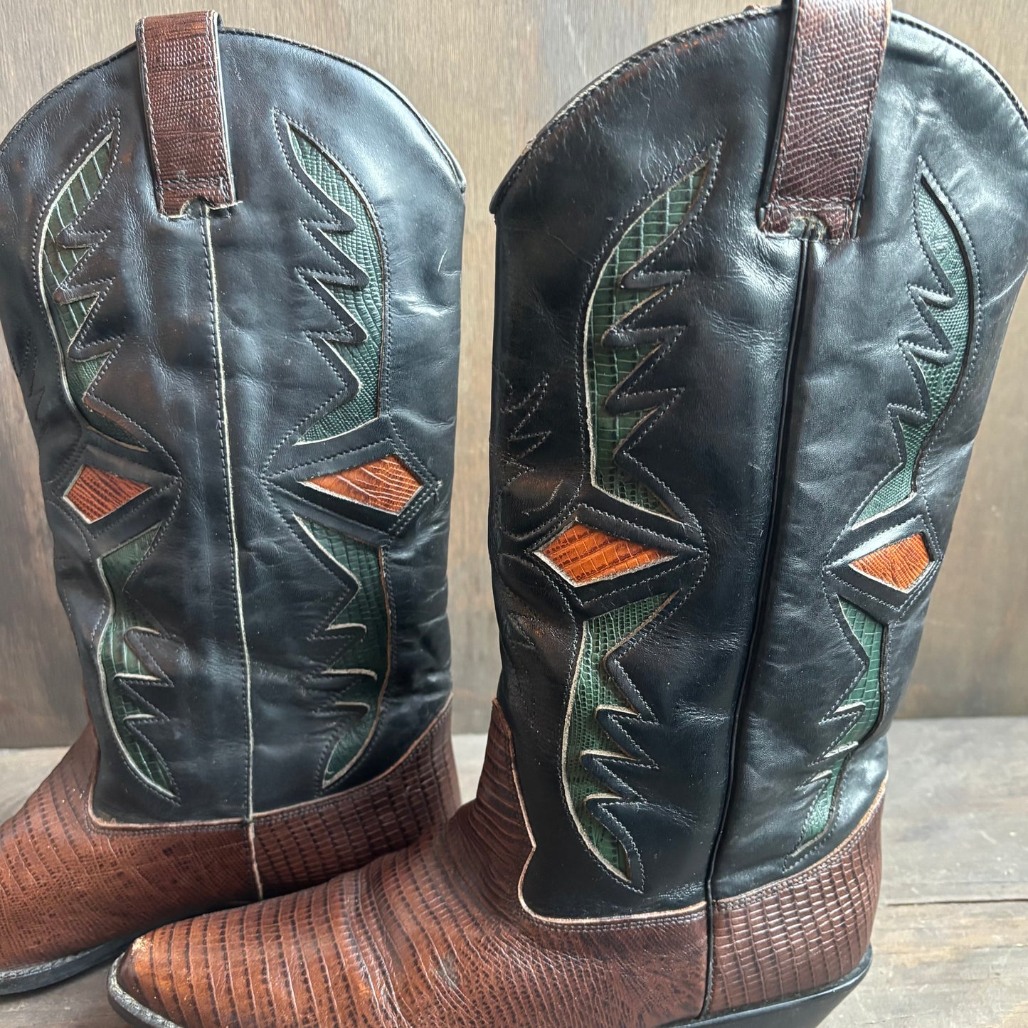 Hunt Club Reptile Foot Boots with Cutouts