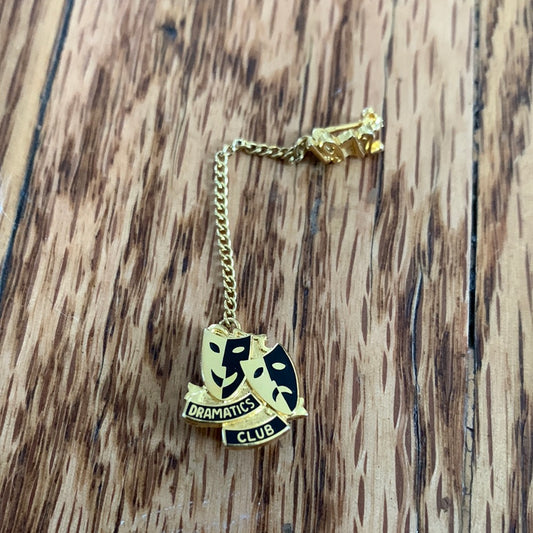 1972 Gold Plated Dramatics Club Pin