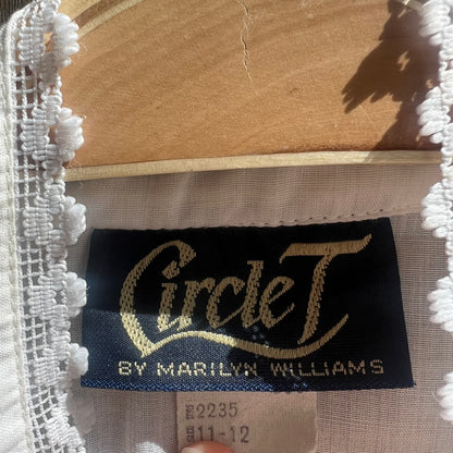 Circle T Western White Blouse