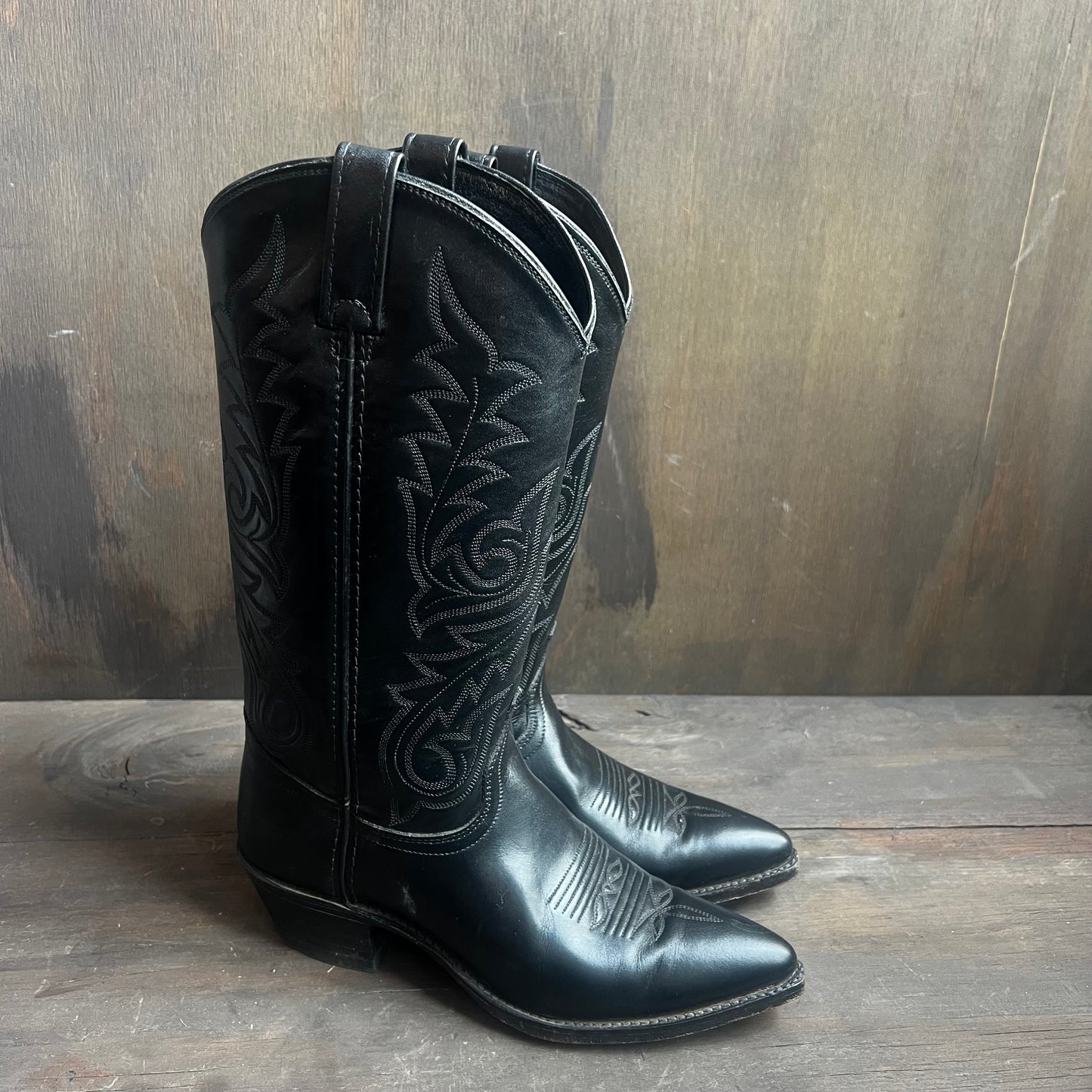 Dan Post Black Leather Boots
