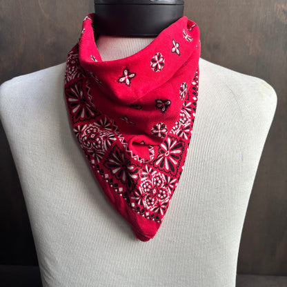 Vintage Red Paisley Bandana
