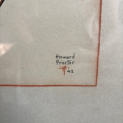 Vintage Horse Framed Art