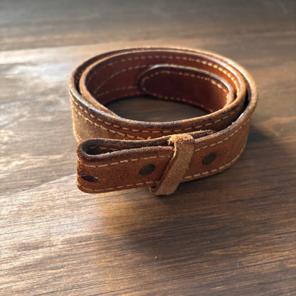 Vintage Tan Rough Out Belt