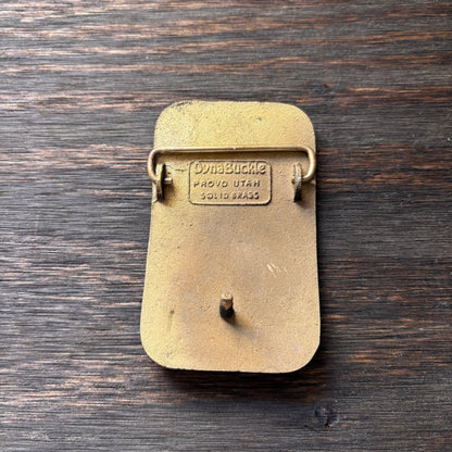 Vintage PSCIPCO Brass Belt Buckle