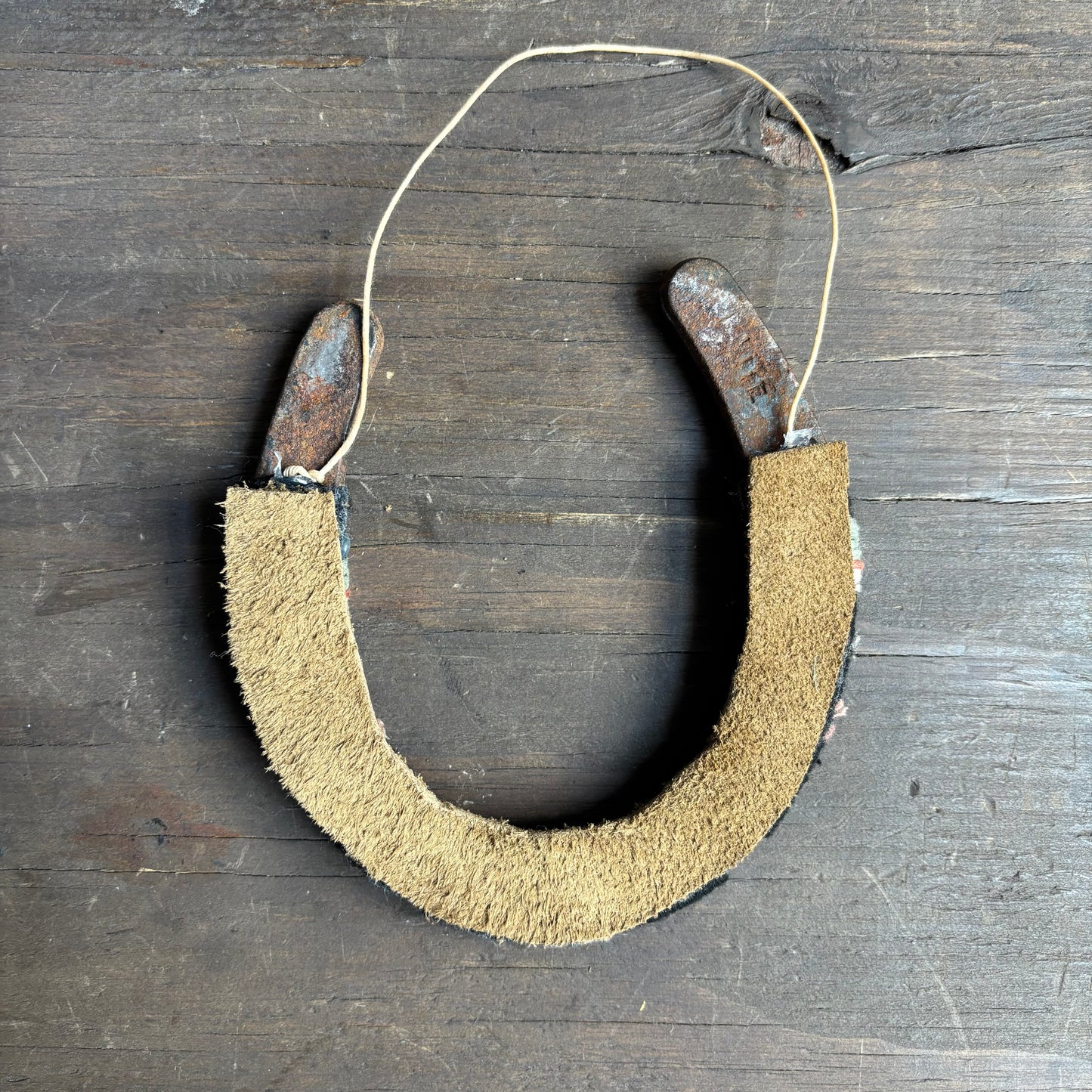 Black Thread Wrapped Horseshoe