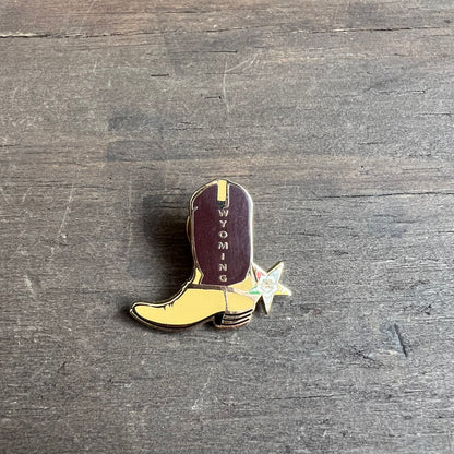 Wyoming Cowboy Boot Pin