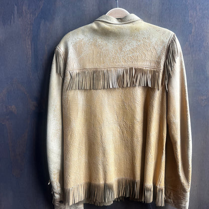 W.B Places & Co. Leather Fringe Jacket