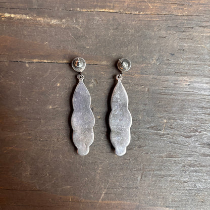 Vintage Sterling Silver Twist Earrings