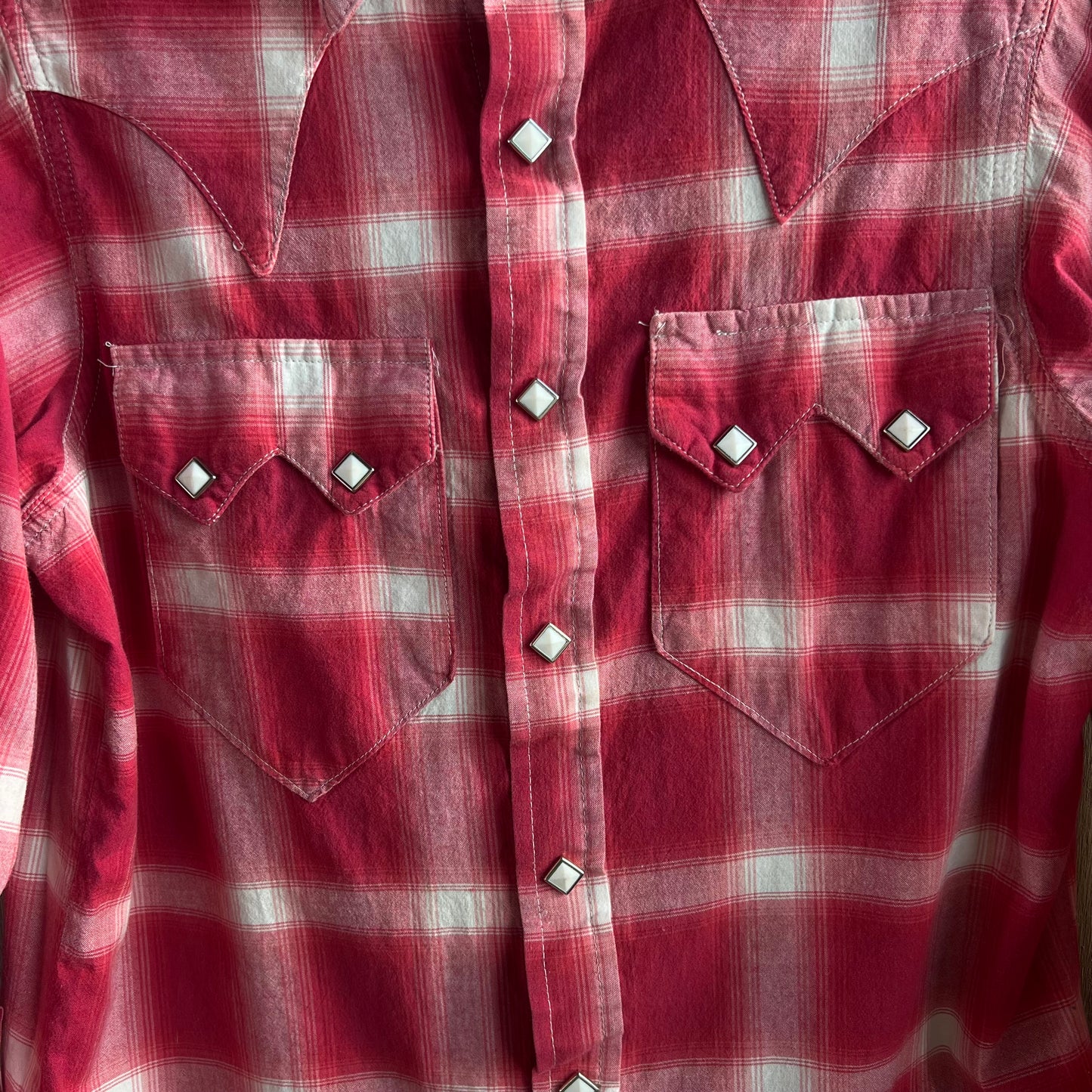 Rockmount Red Plaid Pearl Snap Button Up