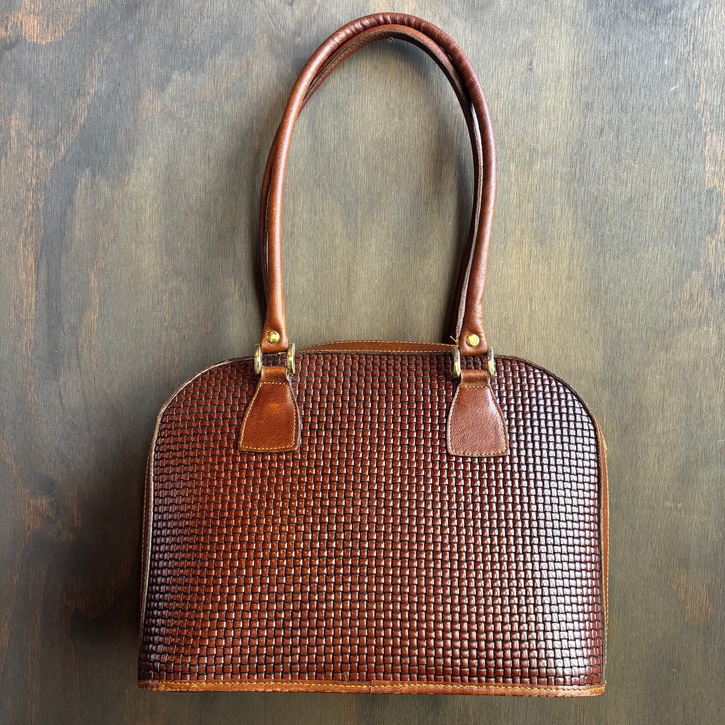 MC Buenos Aires Woven Leather Bag