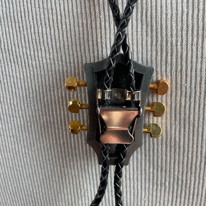 Vintage guitar head bolo tie