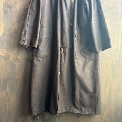 Vintage Brown Oil Skin Duster