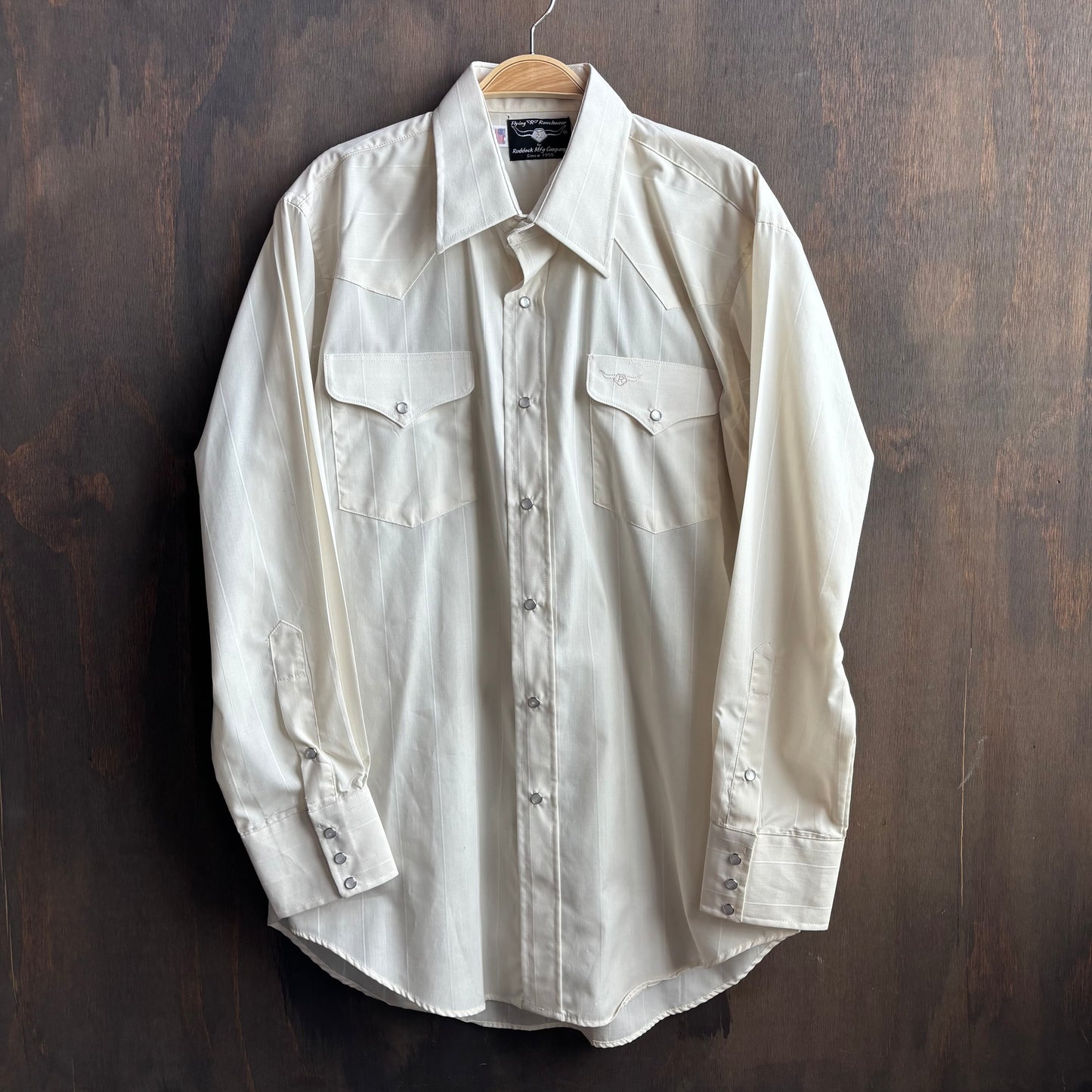 Flying R Ranchwear Cream Pearl Snap