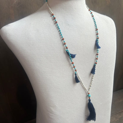 Beaded Tassel Necklace