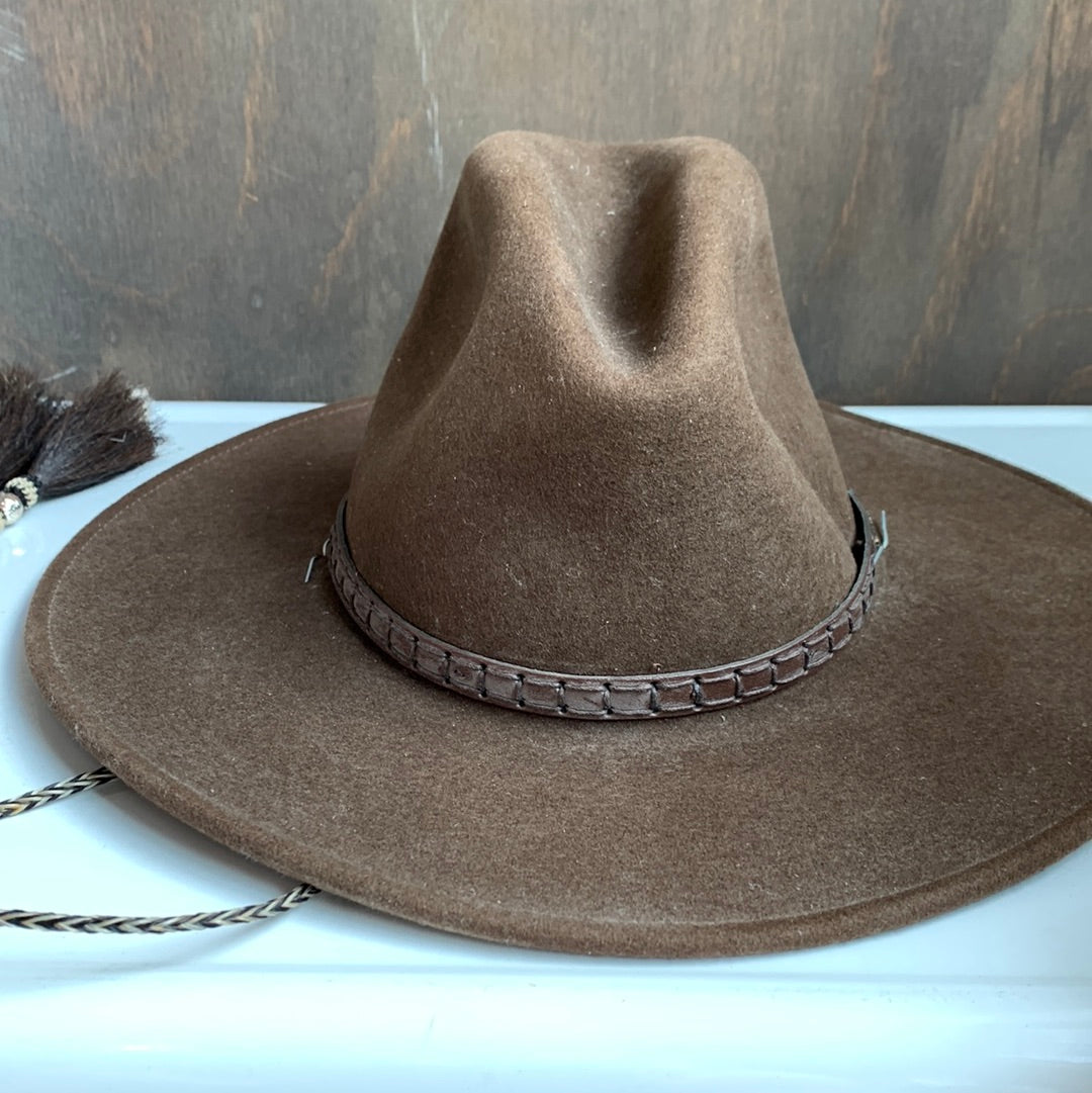 Stetson Crushable Hat with Tasseled Strap