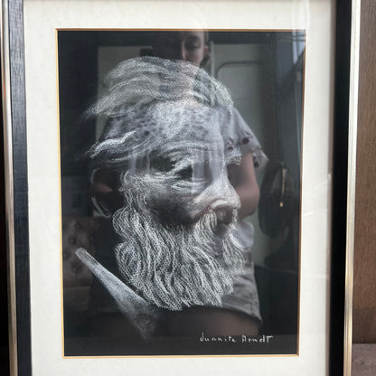 Juanita Arndt Framed Portrait Drawing