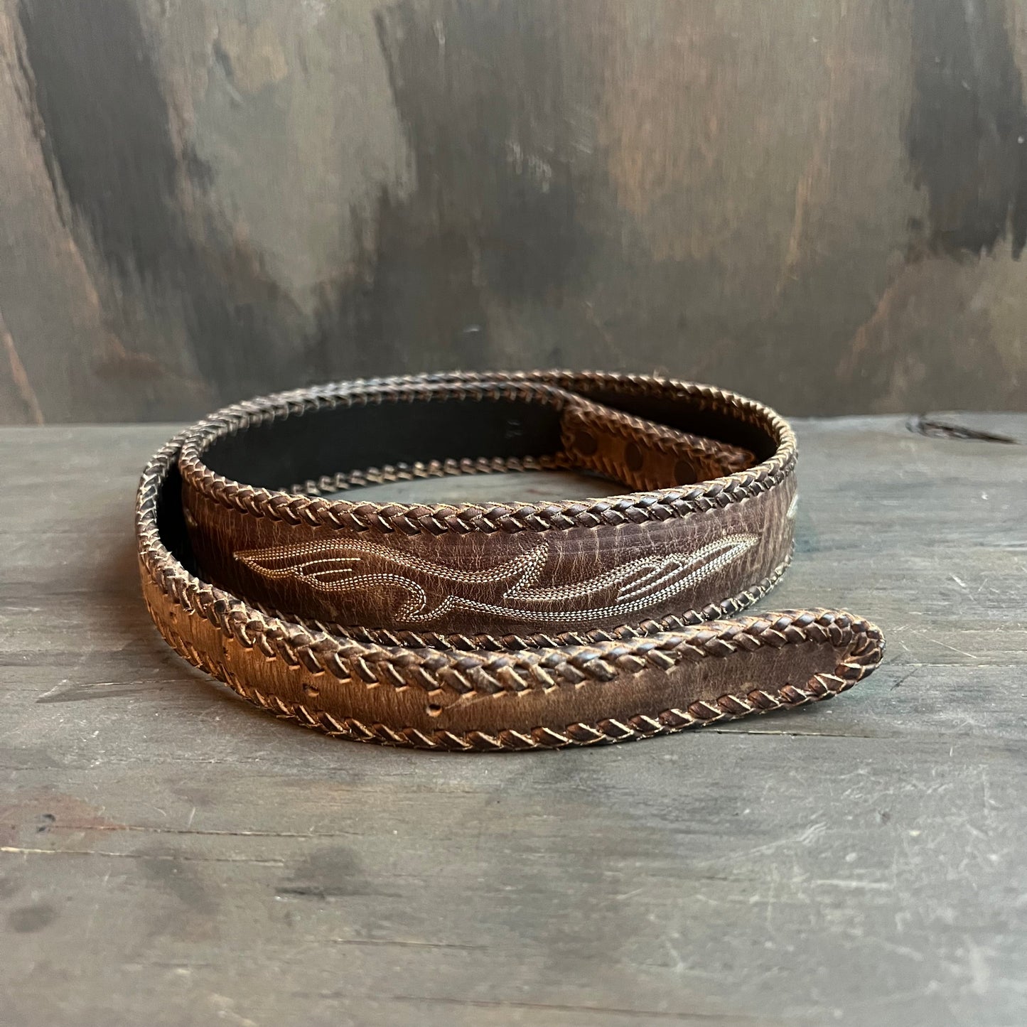 Larry Mahan Leather Belt