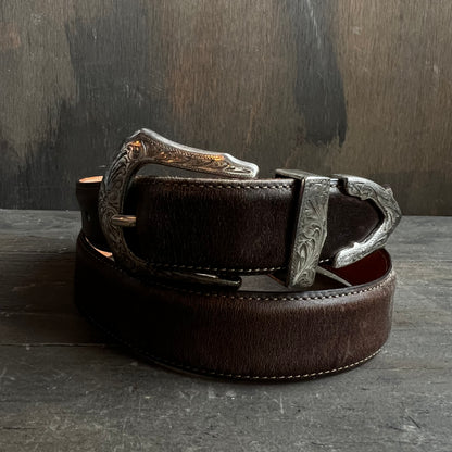 Martin Dingman Brown Leather Belt