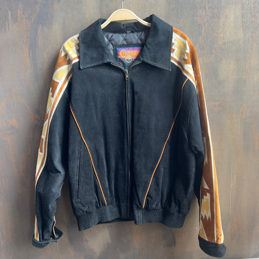 Cripple Creek Black Leather Thunderbird Jacket