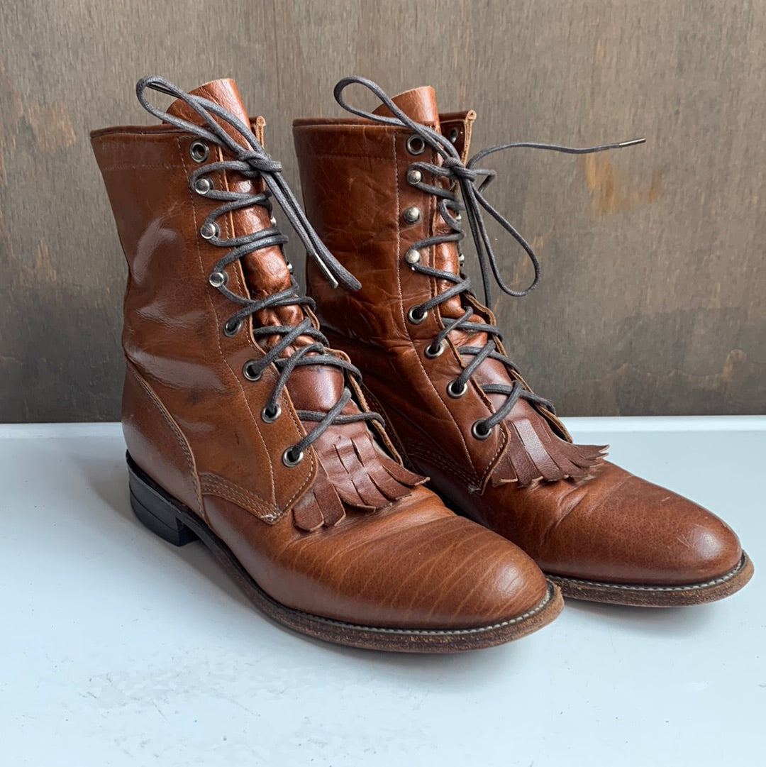 Justin Heritage Brown Lace-up boots