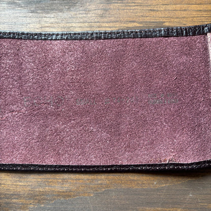 Wide Brown Leather Belt