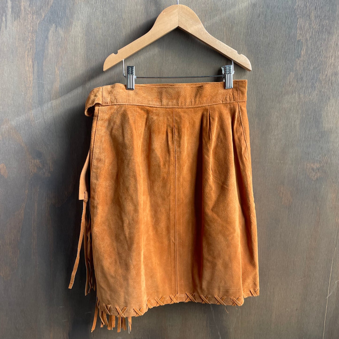 Vintage frontier wear suede skirt