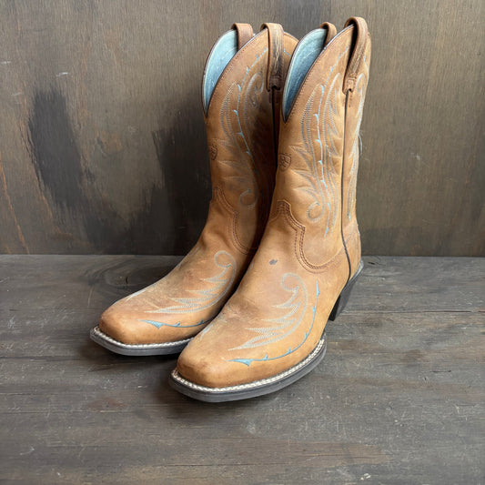 Ariat Tan Square Toe Boots
