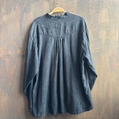 Black Paisley Button Up