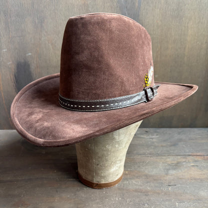 Vintage Velveteen Brown Hat