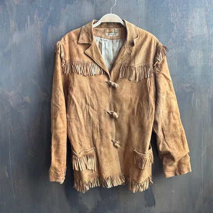 Vintage Cherokee Togs Suede Fringe Jacket