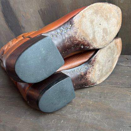 Lucchese 2000 Tan Leather Boots