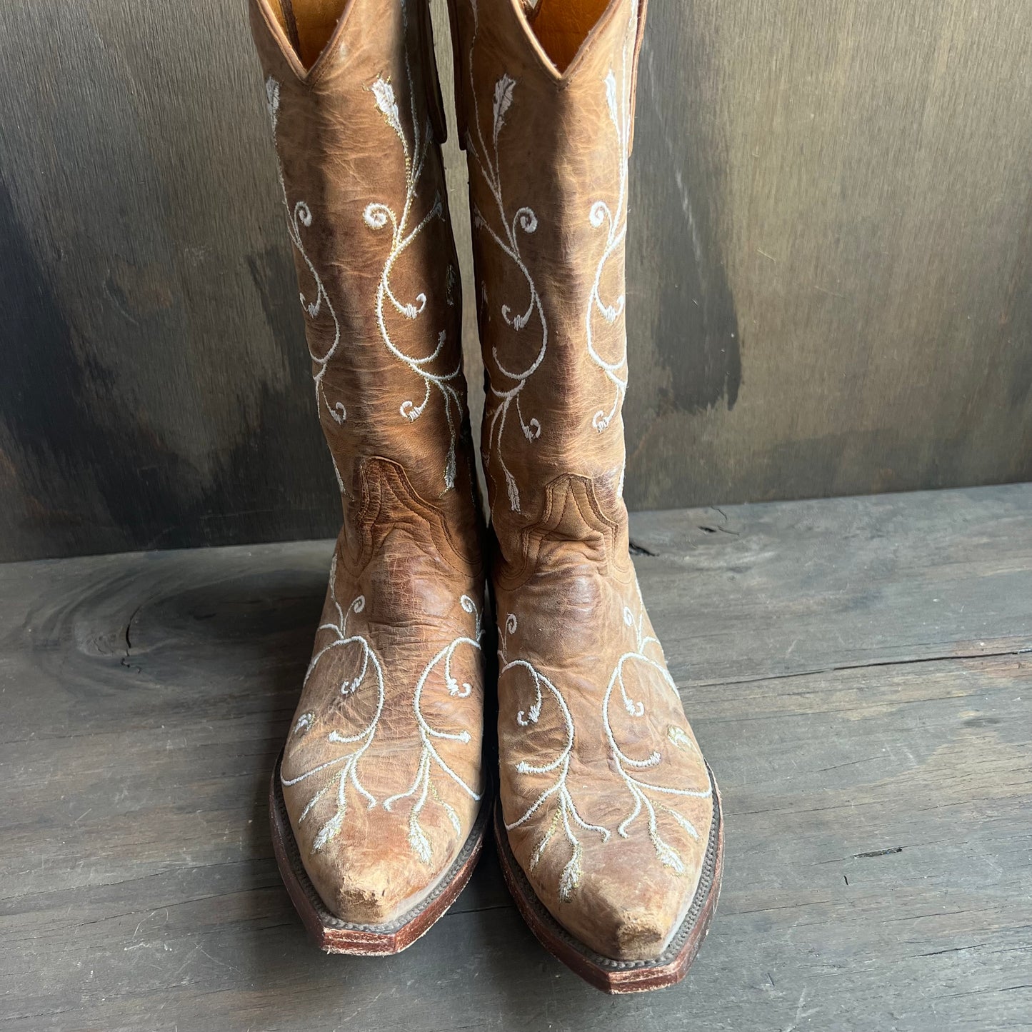 Old Gringo Cowgirl Boots with White Stitched Designs