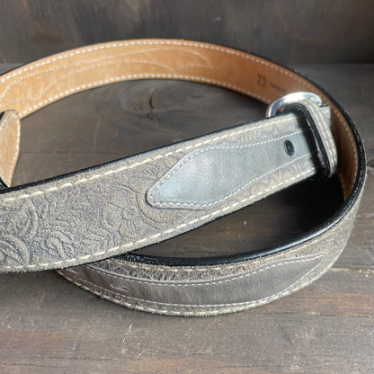 Torel gray suede belt