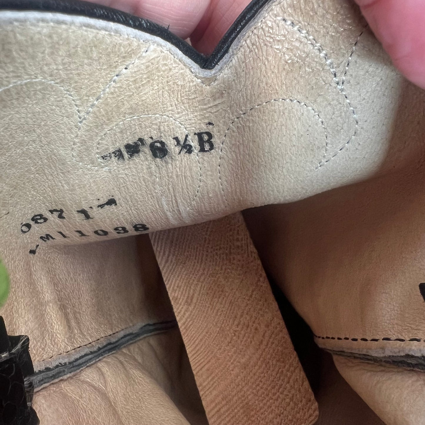 Larry Mahan Black Leather and Alligator Boots