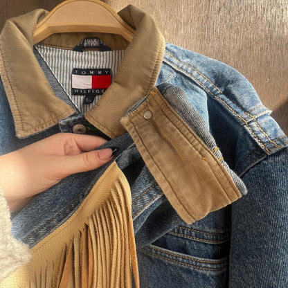 Out of The Blue Fringed Vintage Jacket