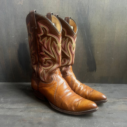 Justin Leather and Reptile Boots