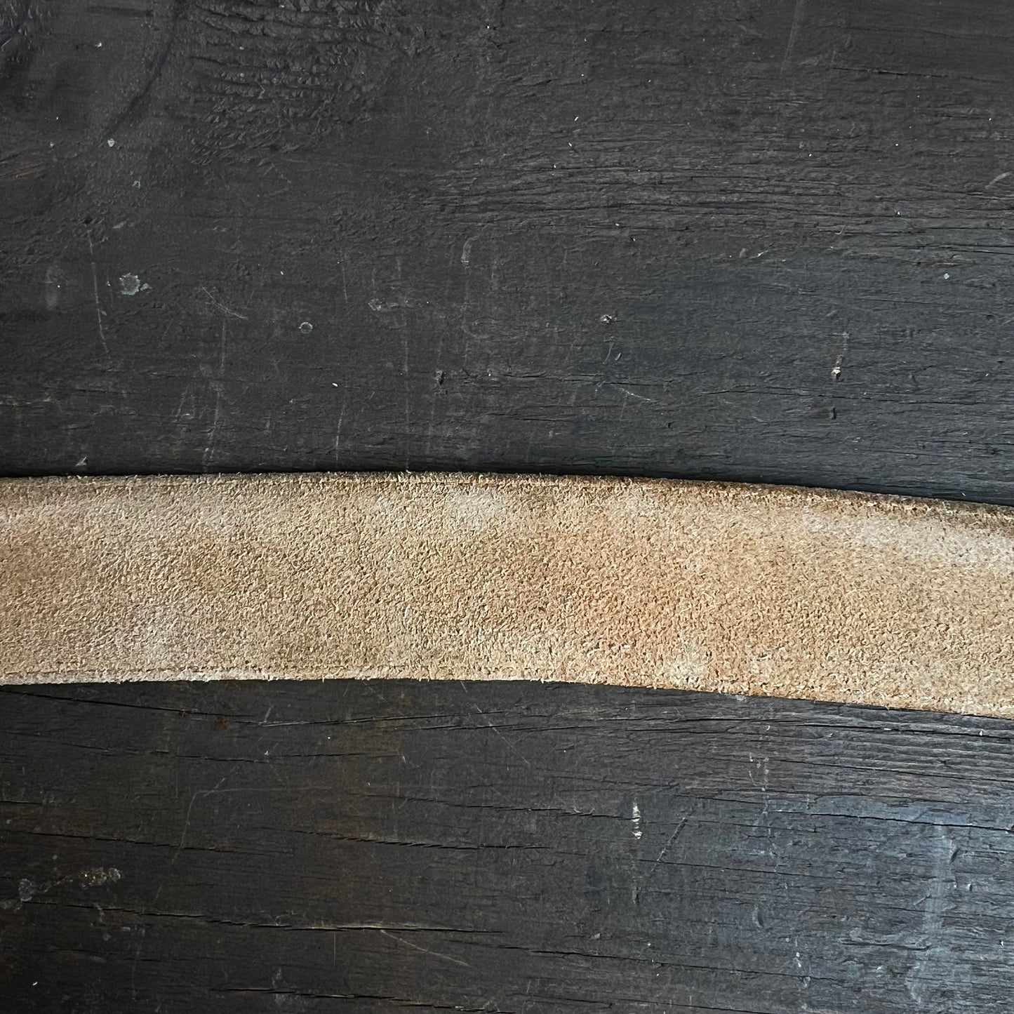 Justin’s Leather Belt with Silver Buckle