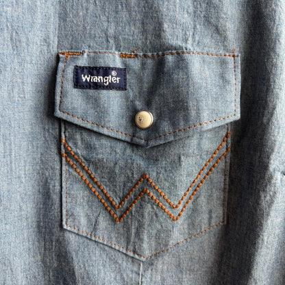 Wrangler Chambray Pearl Snap