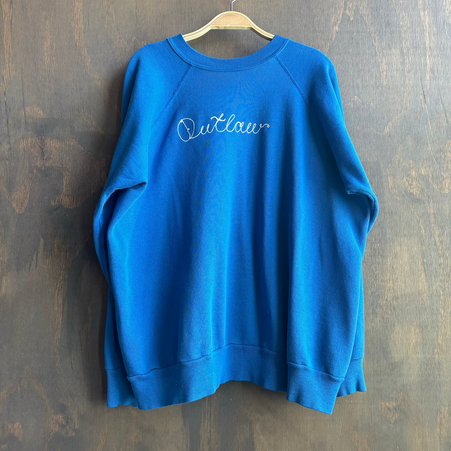 Custom Blue “Outlaw” Sweatshirt