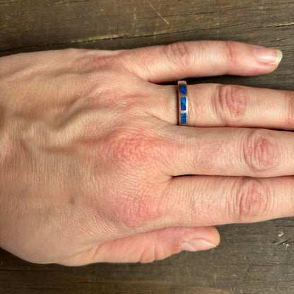 Three Stone Silver Ring