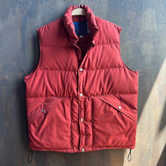 Vintage Red Puffer Vest