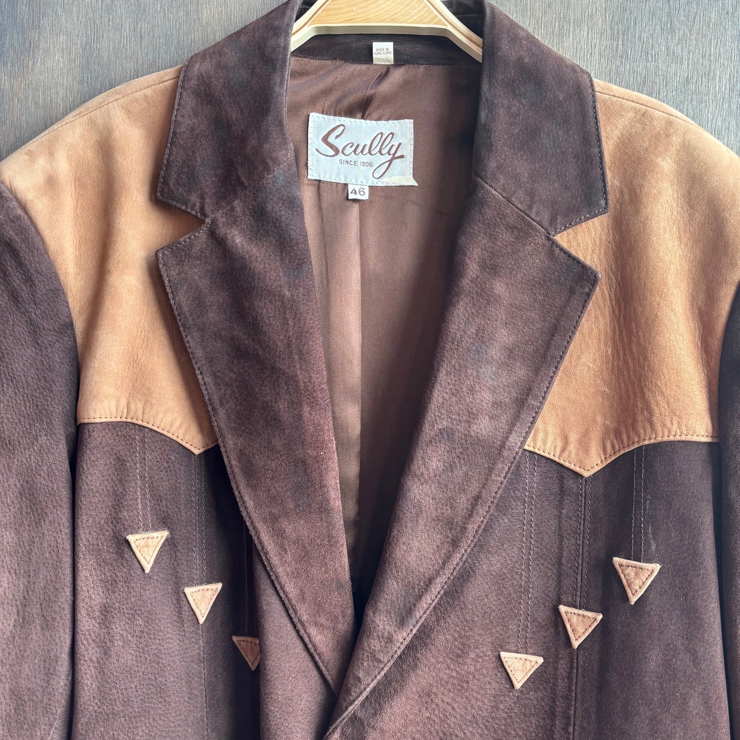 Scully Brown Suede Western Blazer
