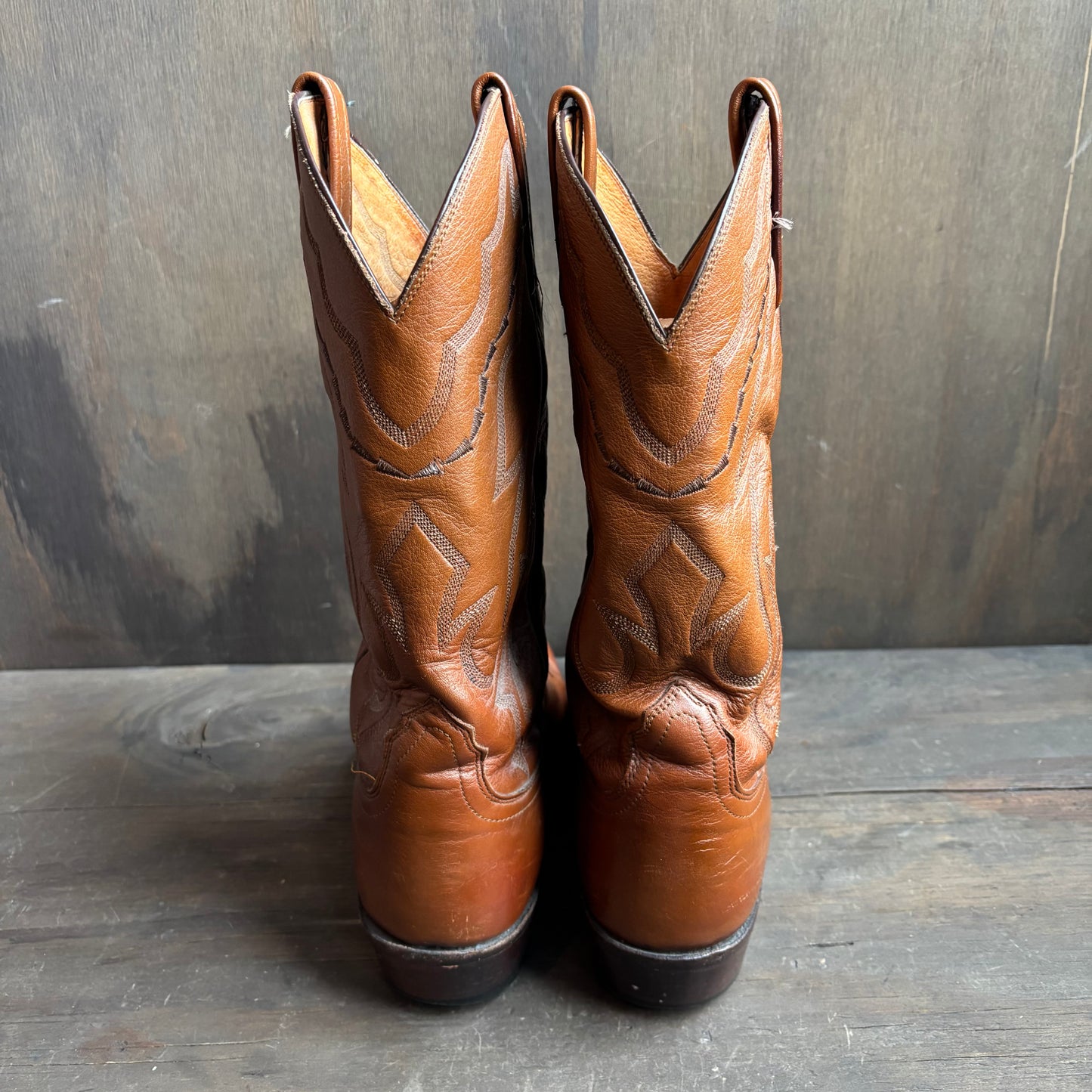 Lucchese 2000 Tan Leather Boots