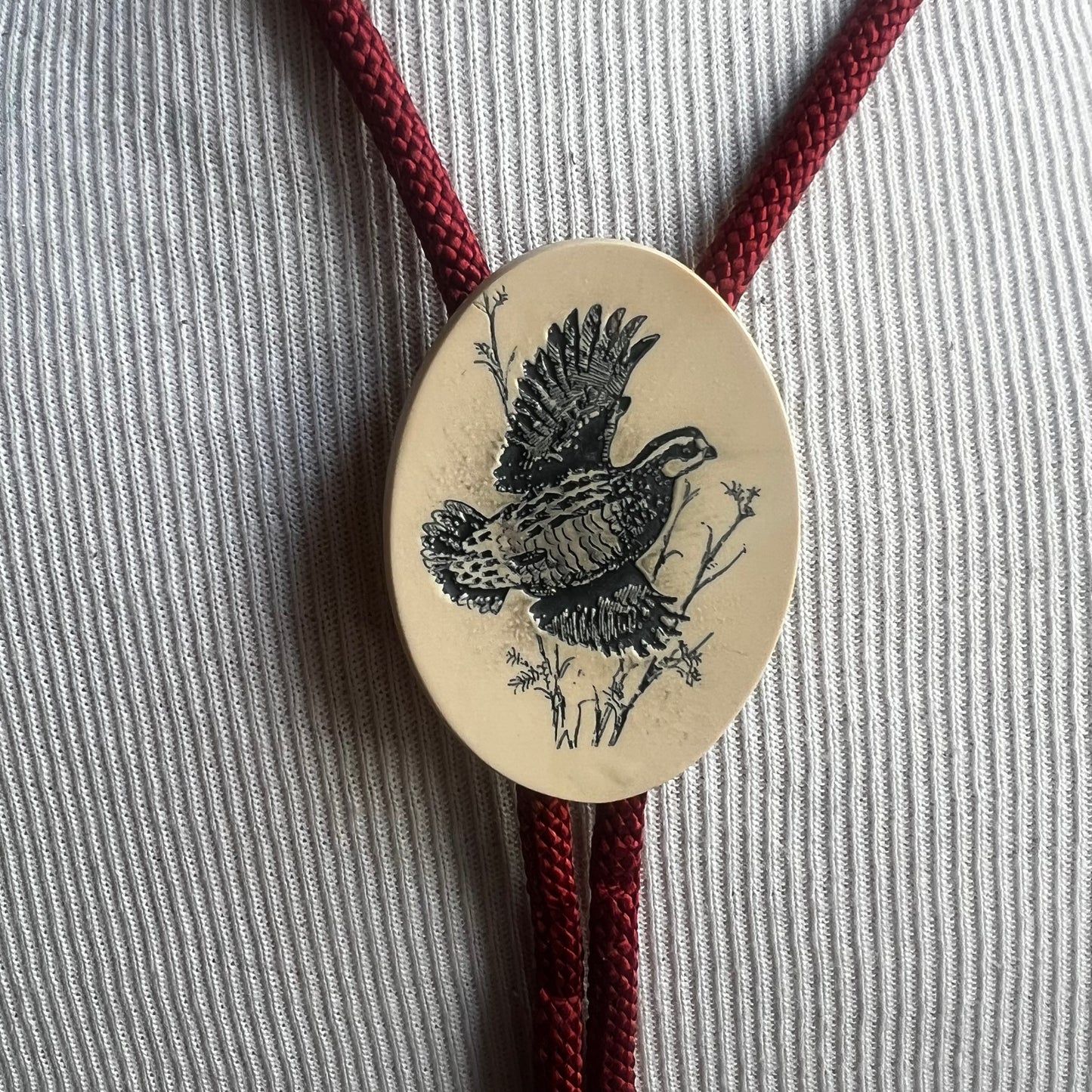 Flying Pheasant Bolo Tie