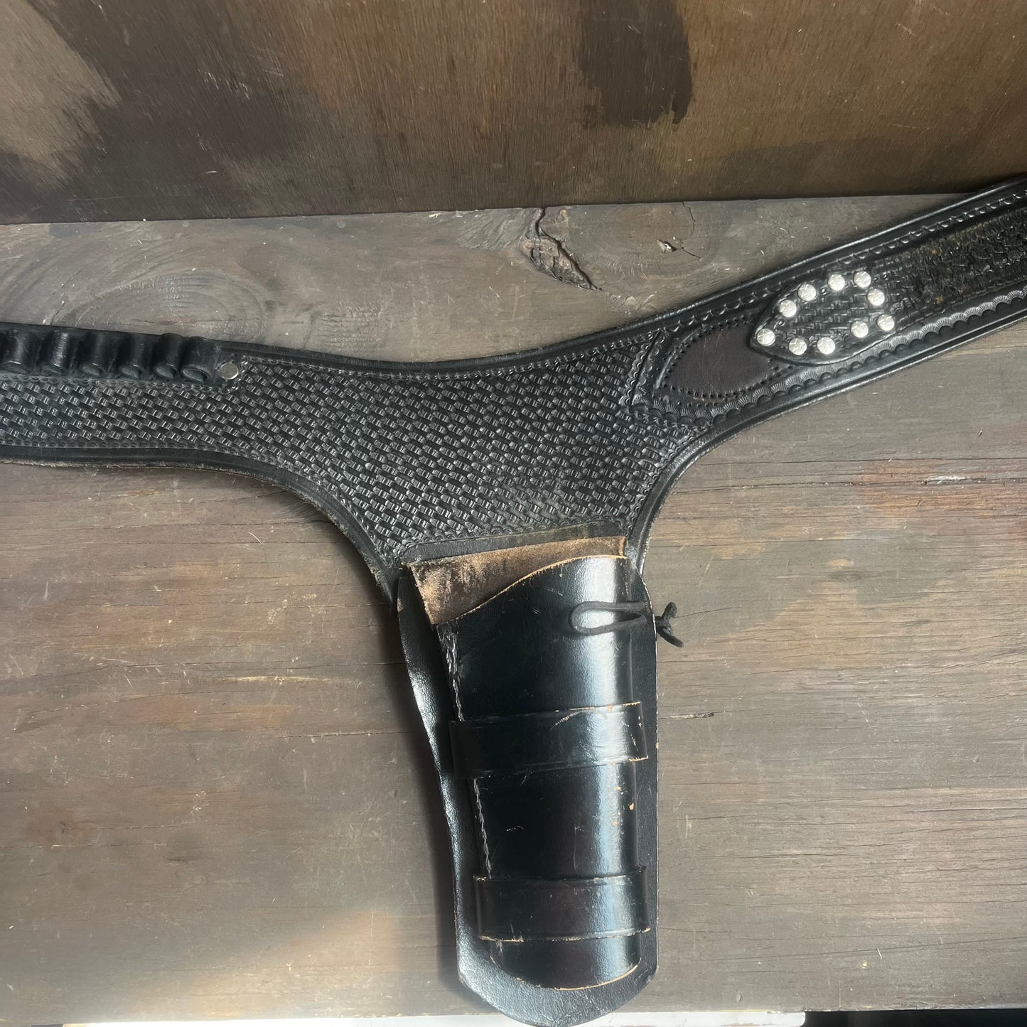 Vintage Black Leather Holster