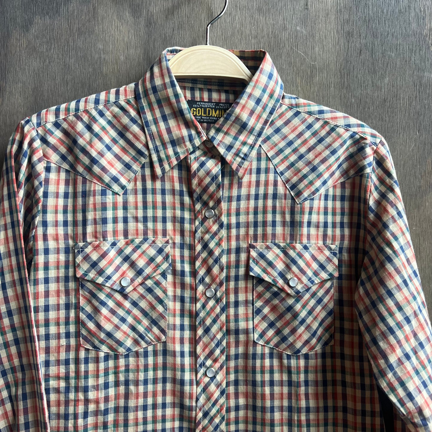 Goldmine Plaid Pearl Snap