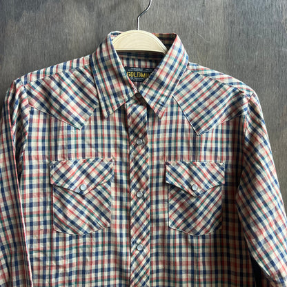 Goldmine Plaid Pearl Snap