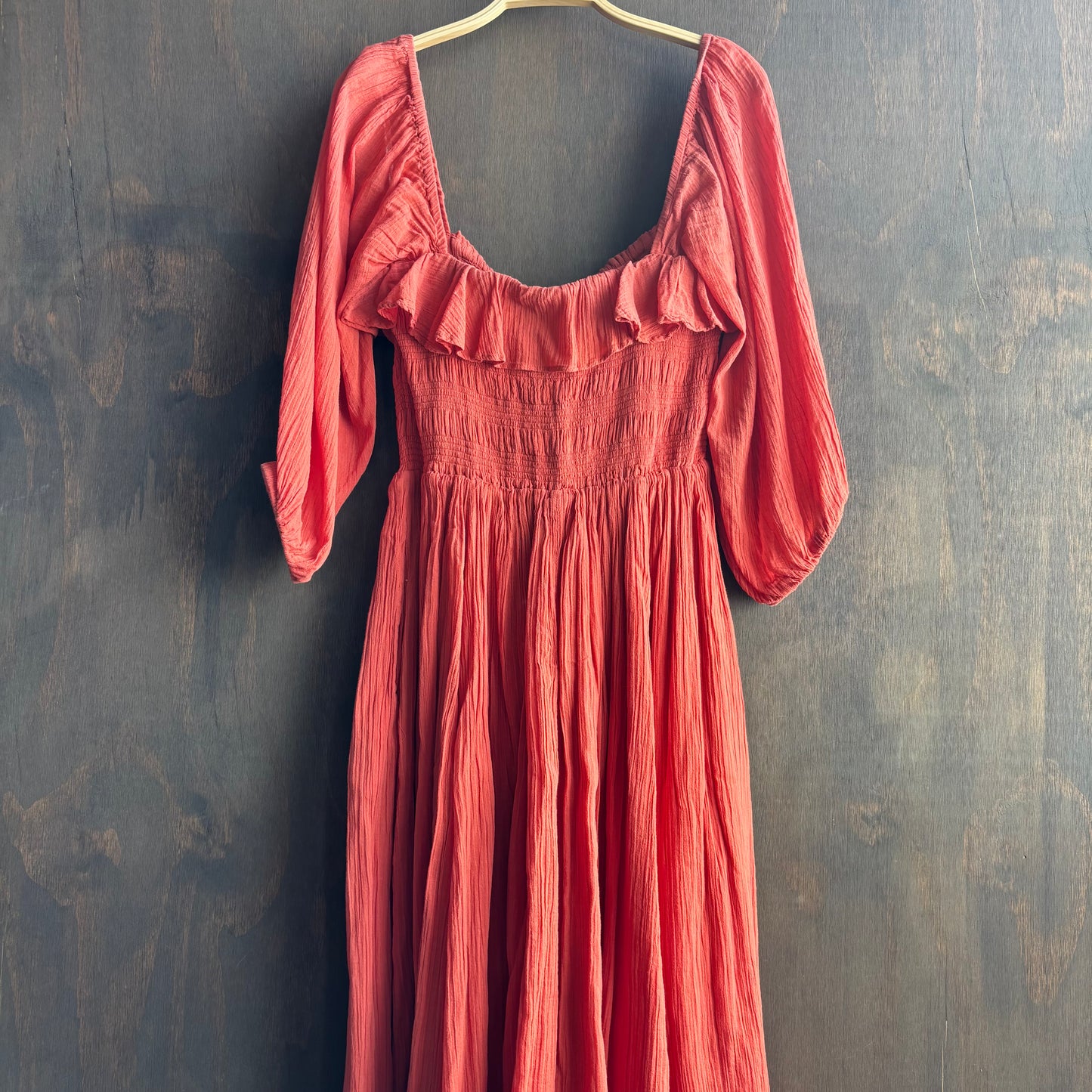 Free People Orange Boho Dress
